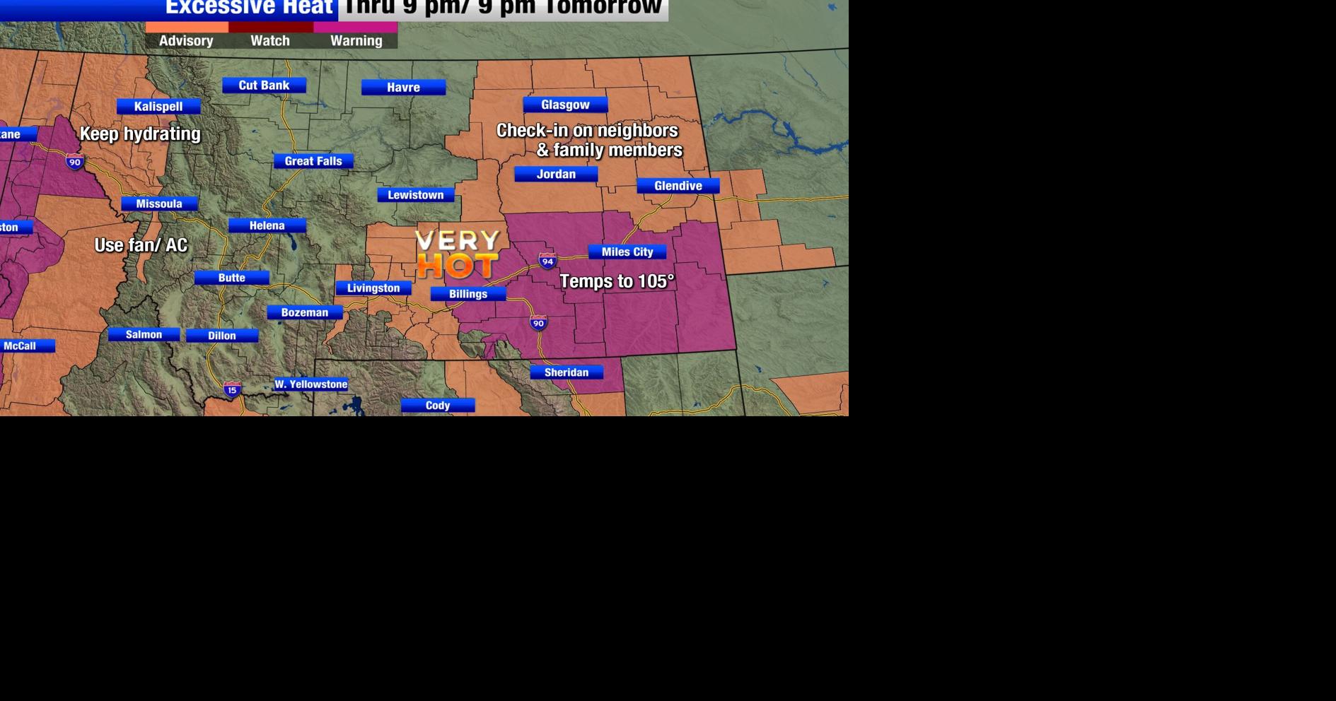 Many Montana areas see extreme heat once again | Montana Local Weather ...
