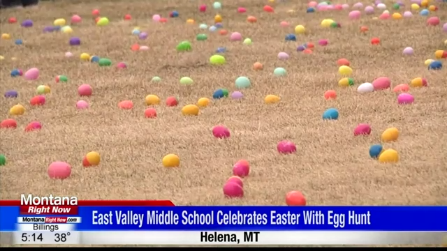 East Valley Middle School hosts annual Easter egg hunt