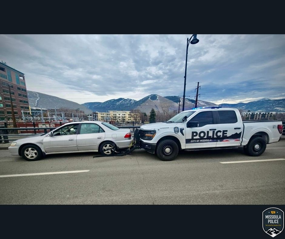 Missoula Police use Grappler to safely stop suspect vehicle | Missoula ...