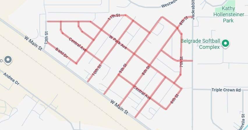 Belgrade street paving project set to start in September