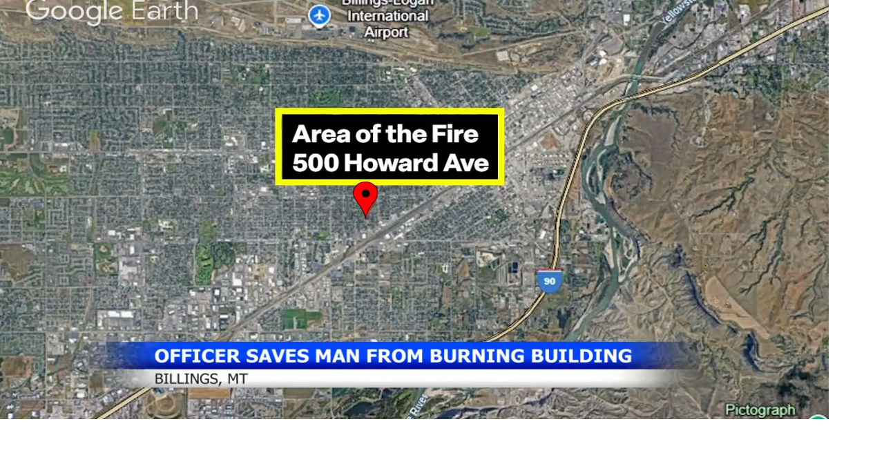 Man rescued from burning building by Billings police officer Montana