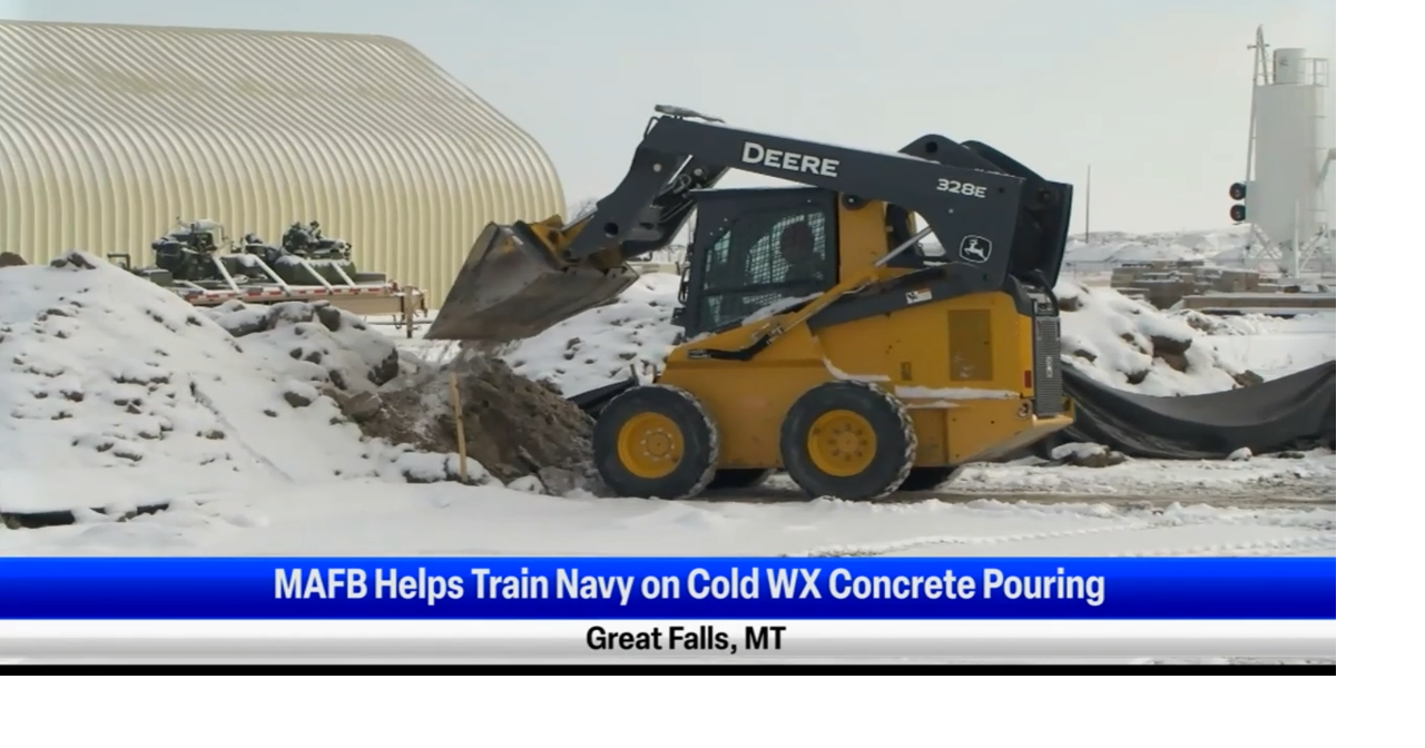 Malmstrom Air Force Base helps train Navy on cold weather concrete