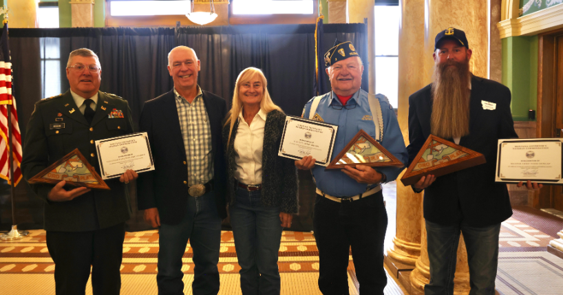 Governor Gianforte honors Montana veterans in Helena with 2024 commendation
