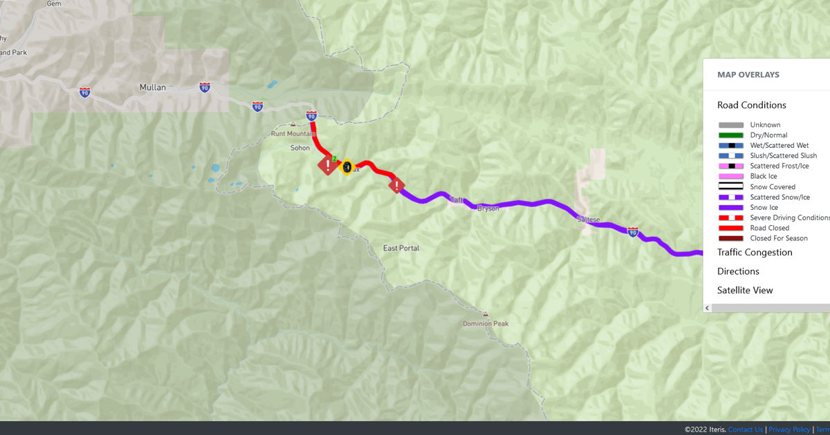 Several Semi trucks Blocking Westbound Lanes Of I 90 Near Lookout Pass several-semi-trucks-blocking-westbound-lanes-of-i-90-near-lookout-pass