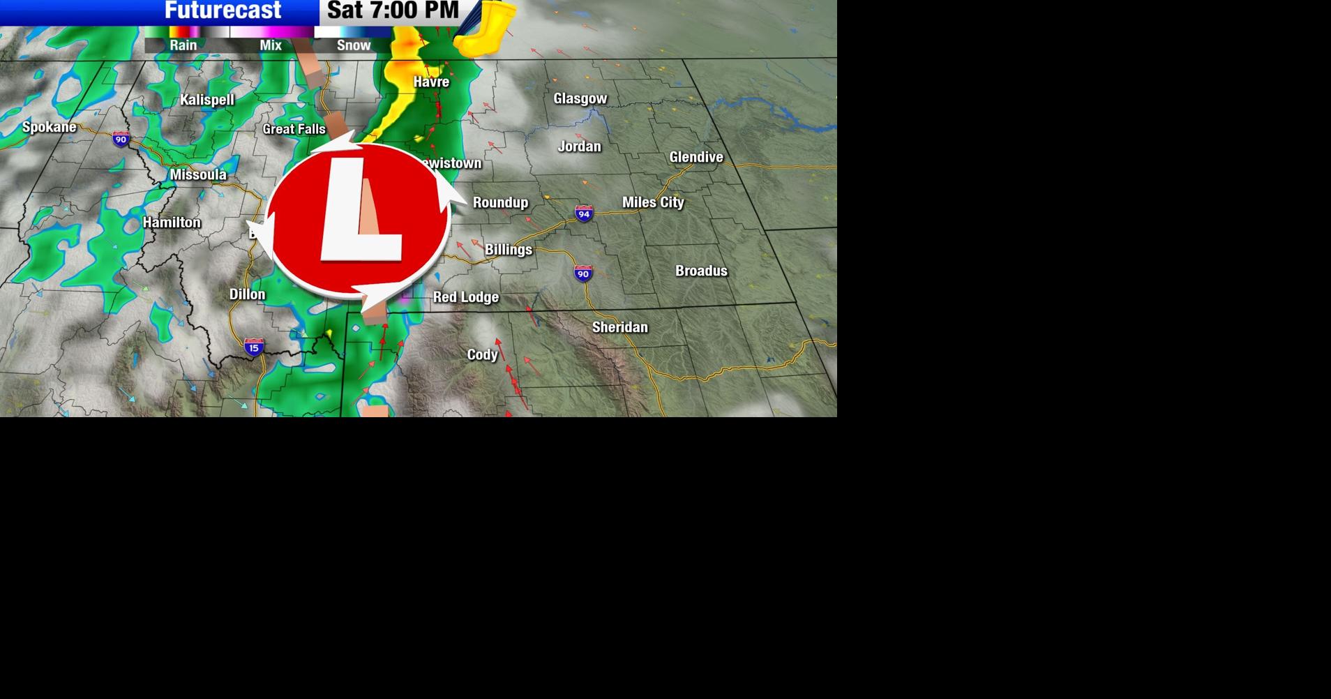 A mostly-dry day expected tomorrow with a return of showers | Montana ...