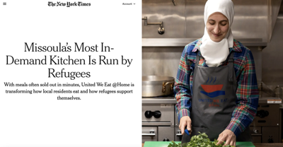 New York Times features Missoula refugee cooking program