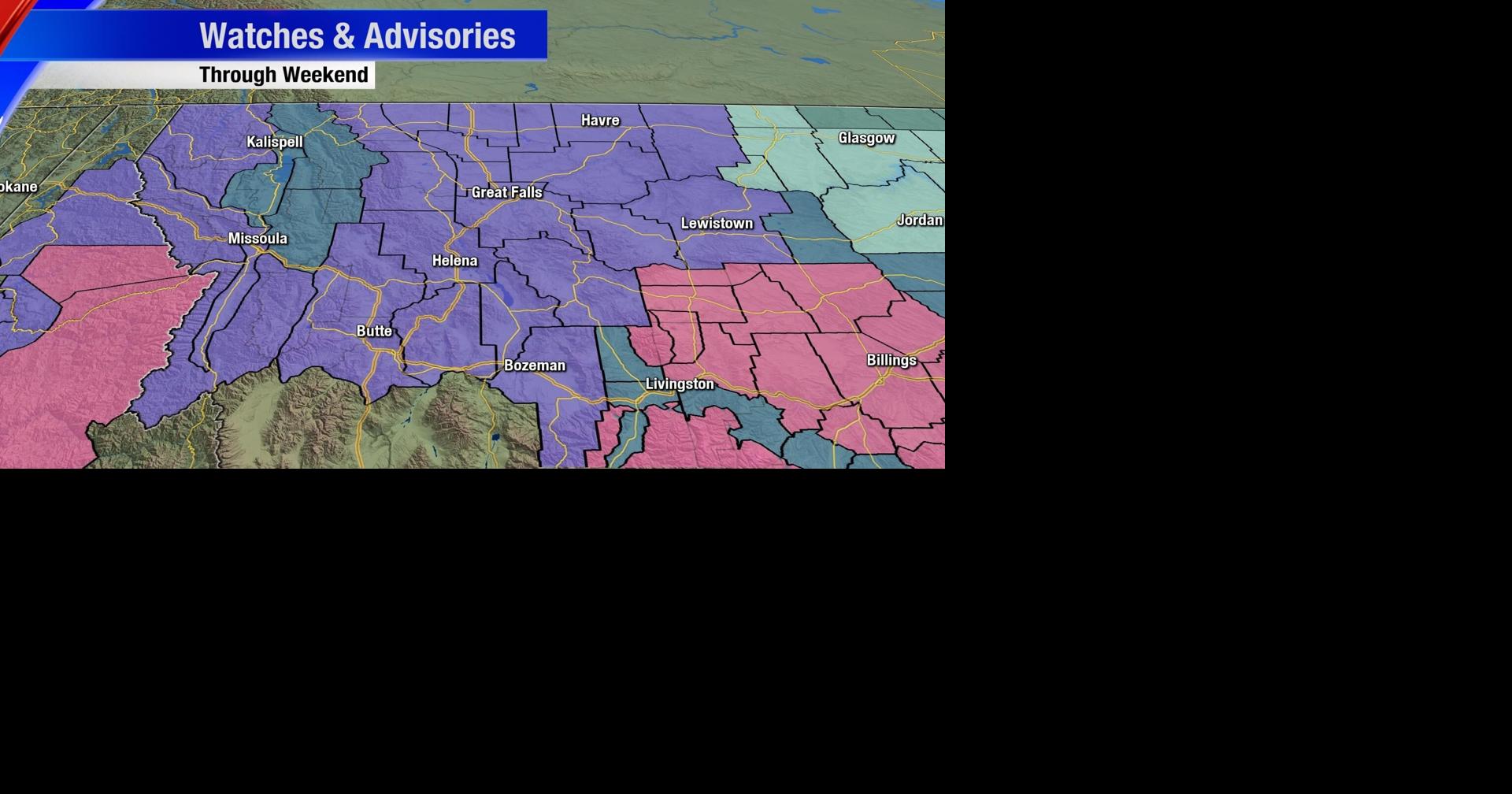 WEATHER AUTHORITY ALERT: Cold, snow, wind impacting Montana through the ...