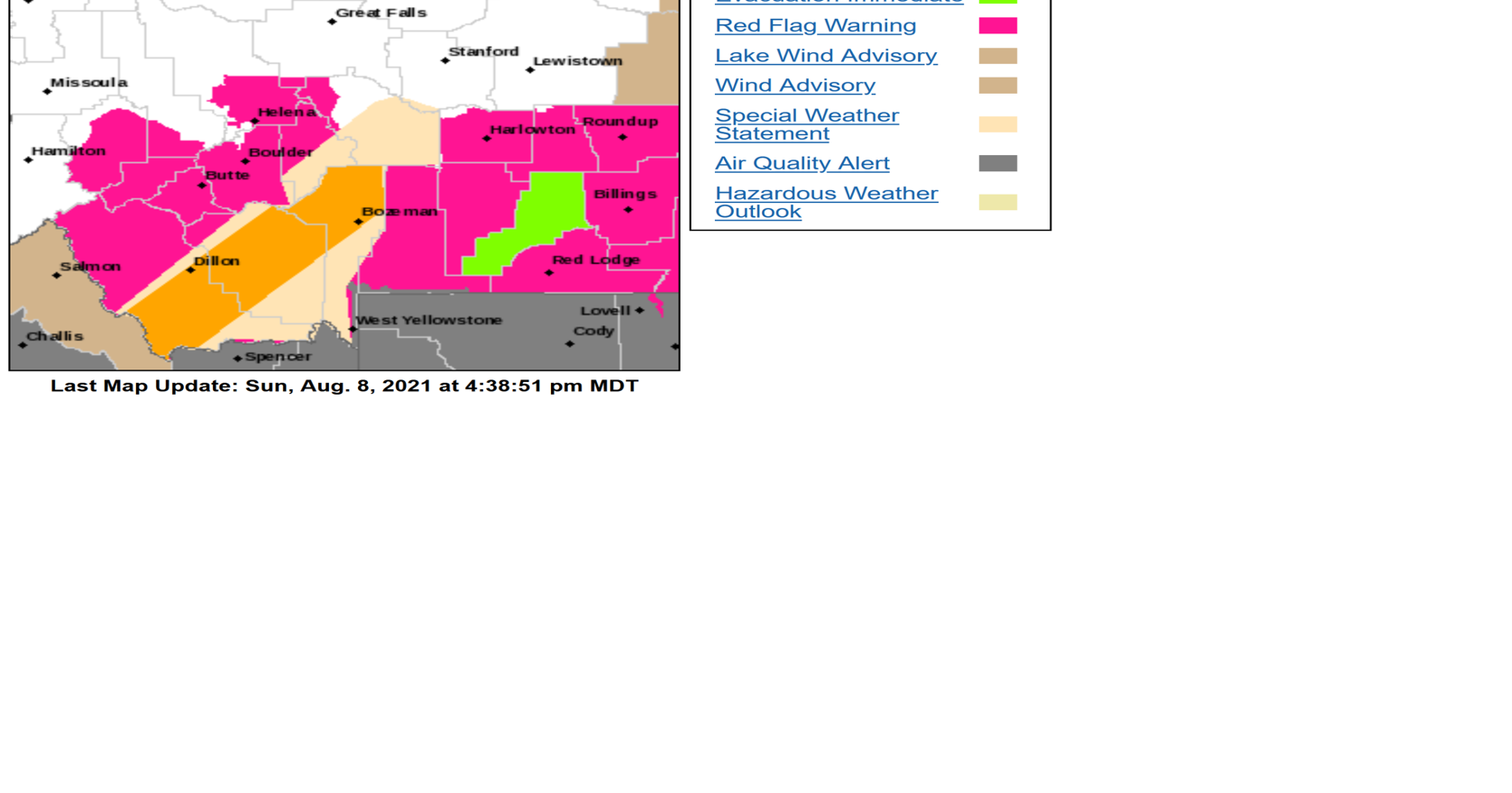 Severe Thunderstorm Warning issued for Madison, Beaverhead and Gallatin ...