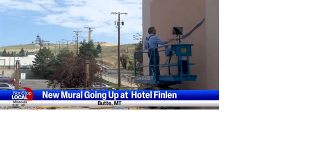 Artist captures Butte iconography, brings to life in Hotel Finlen mural - Vimarsana News