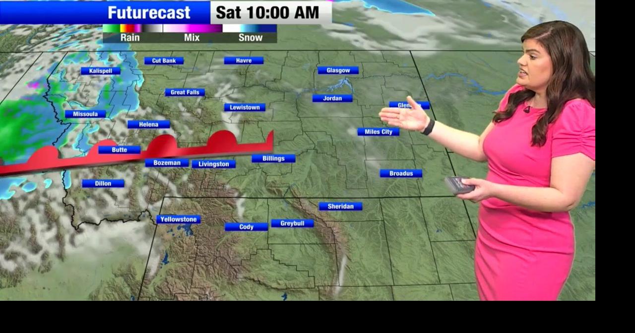 Weather system moves in providing a mix of rain and snow to portions of Montana