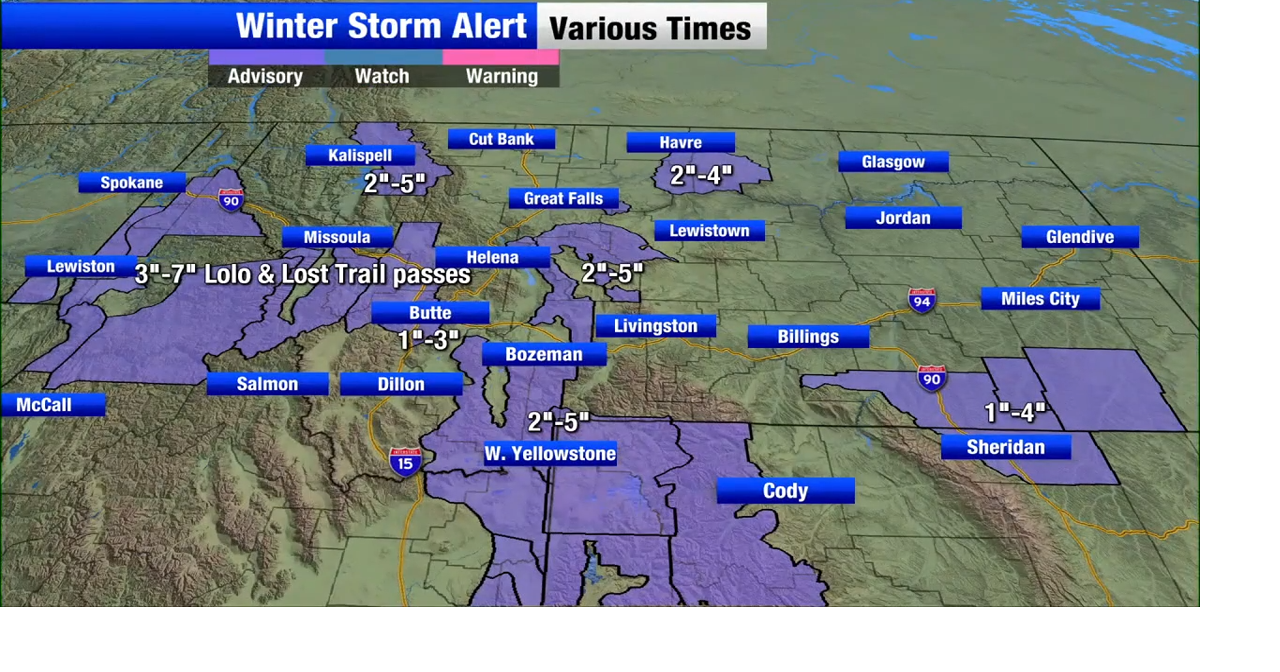 Major spring storm to hit Montana through the weekend | Montana Local ...