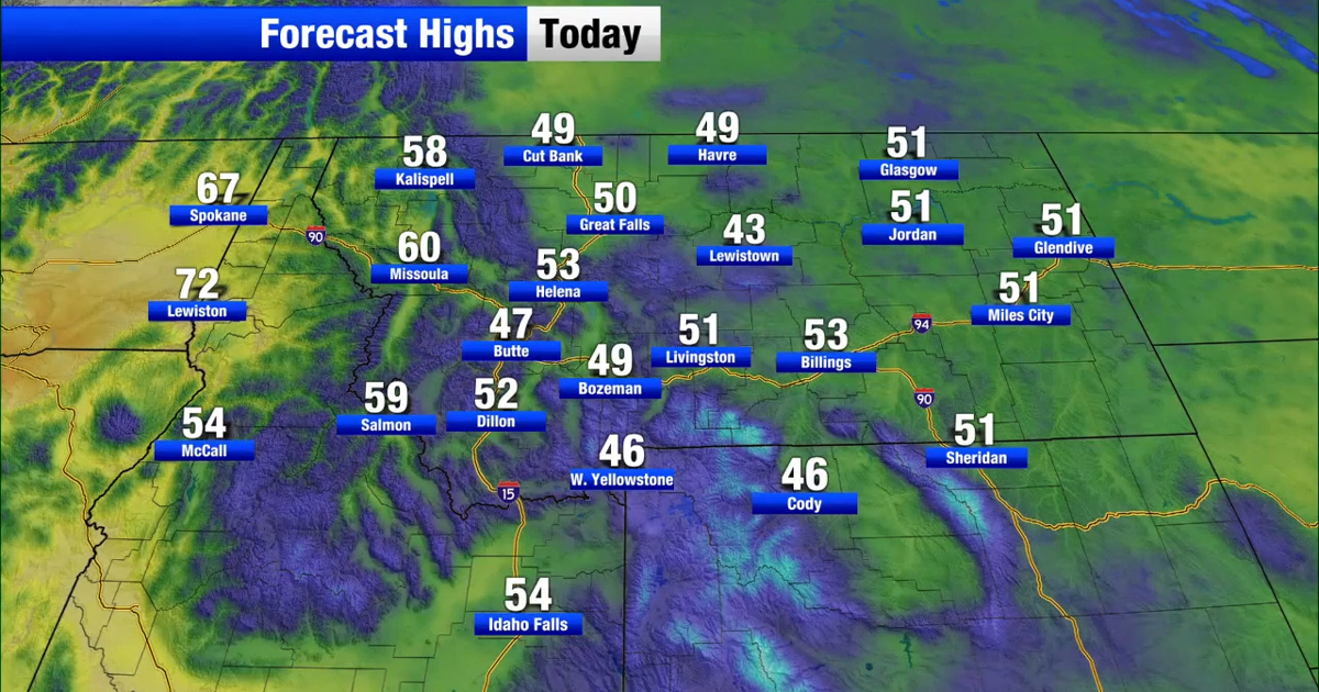 Mt Weather Sign Lingering rain and snow with a warmer weekend ahead in Montana ...