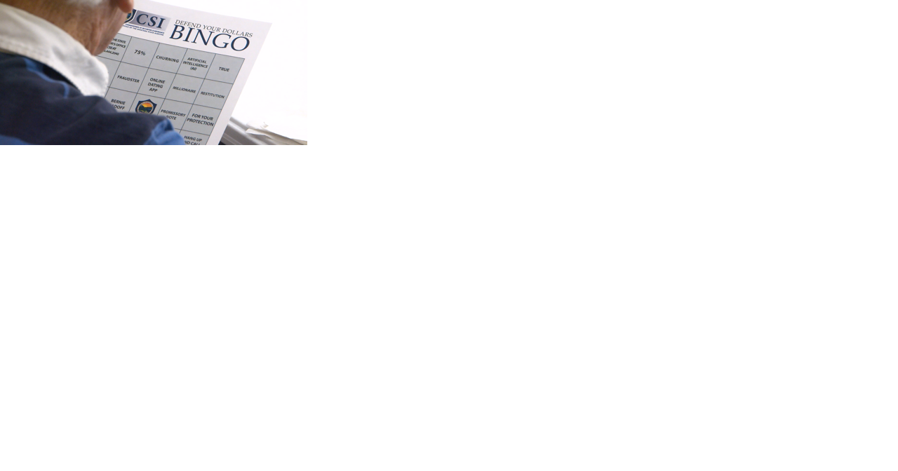 Financial fraud bingo educates Butte seniors - Vimarsana News