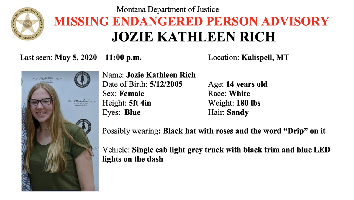 Update Missing Flathead County Girl Found Safe Abc Fox Kalispell Montanarightnow Com