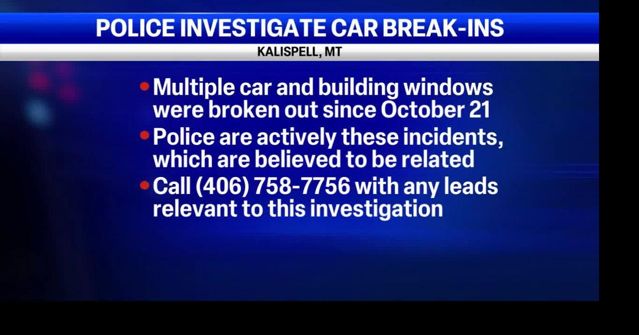 Kalispell police investigate vandalism of cars and buildings