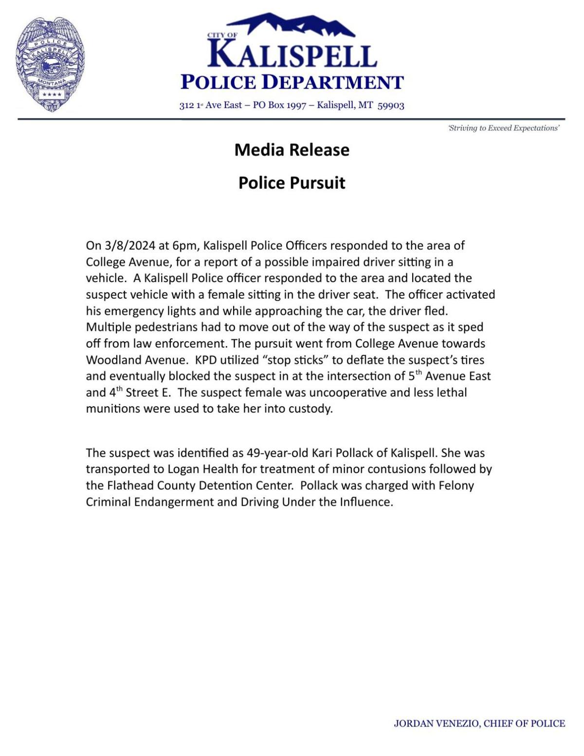 Breaking News Kalispell Mt Police