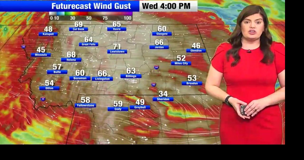Damaging winds can be expected across Montana and northern Wyoming, with a Blizzard Warning in place for northeastern Montana