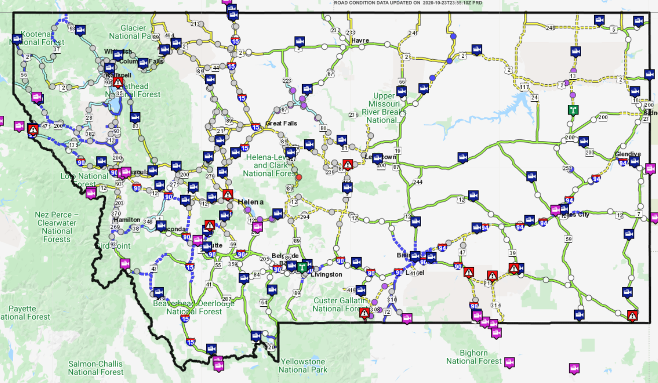 MHP Reporting Several Crashes On Montana Highways Many Roads Covered   5f936e3f63b0b.image 