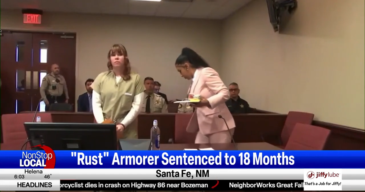 'Rust' armorer sentenced to 18 months in prison | | montanarightnow.com