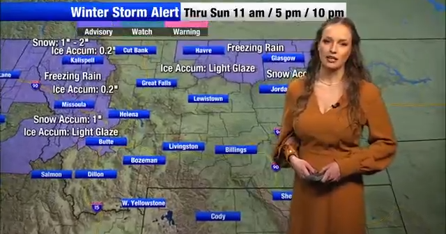 Mt Weather Sign Freezing rain in your area may make roads SLICK! | Montana Local ...