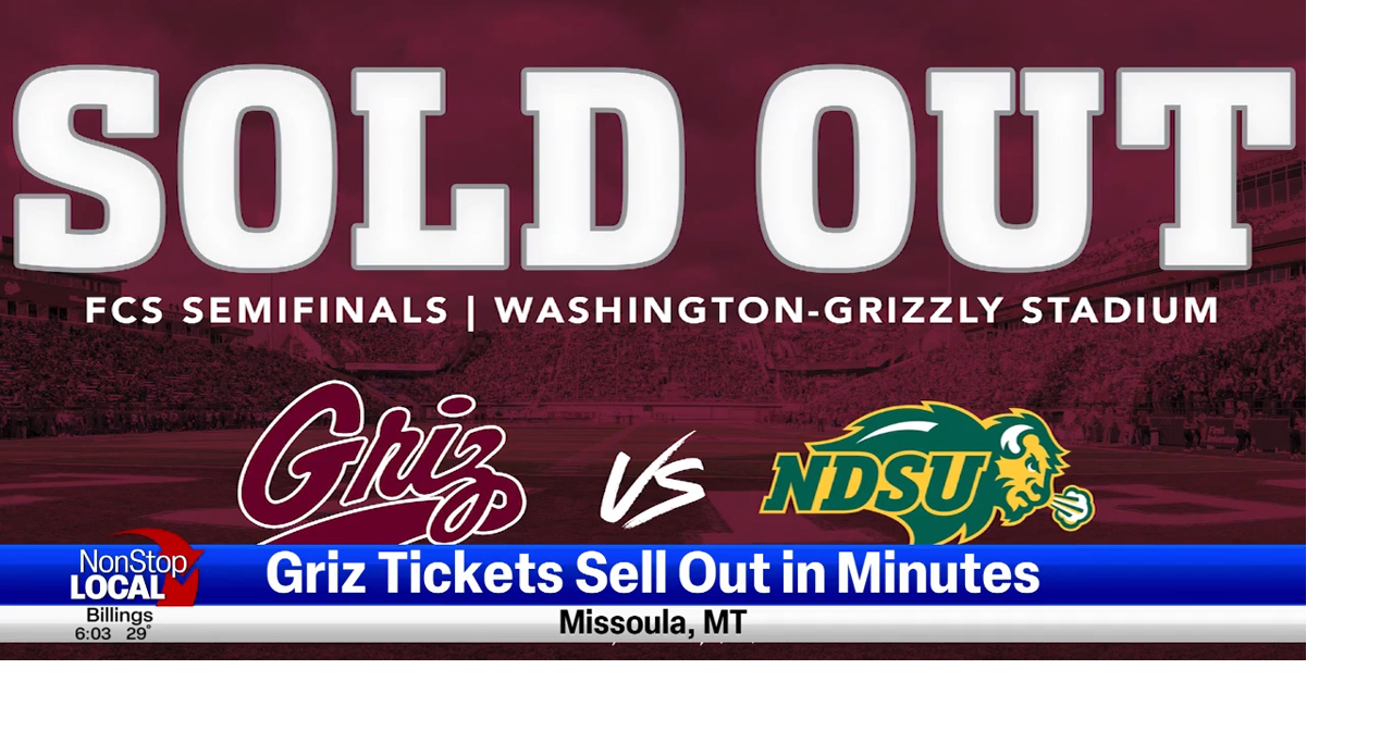 Griz tickets sell out in minutes Missoula News