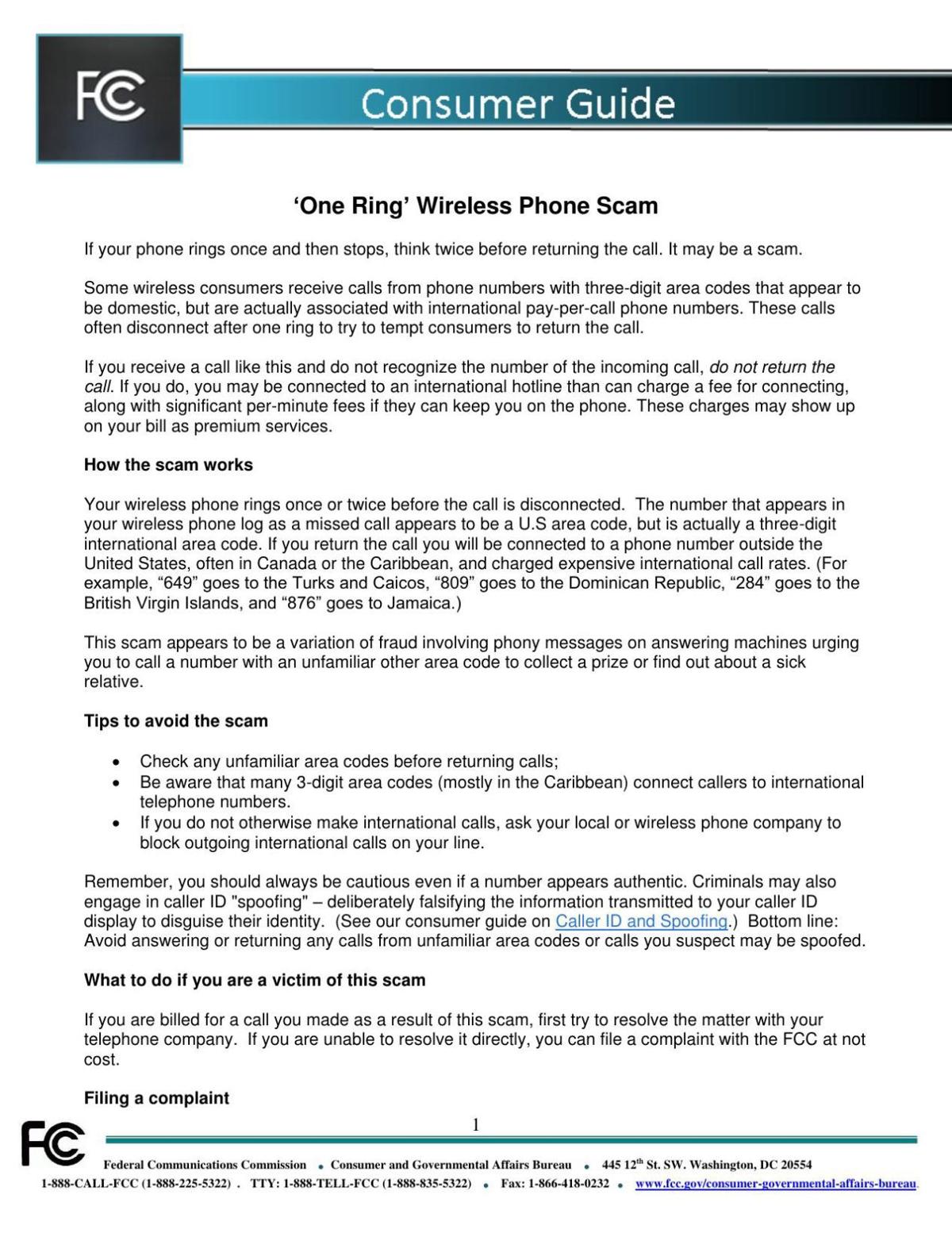 One Ring Wireless Phone Scam Regional News Montanarightnow Com