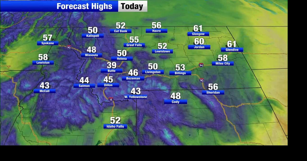 Wet weather moving across Montana into the weekend | Montana Local ...