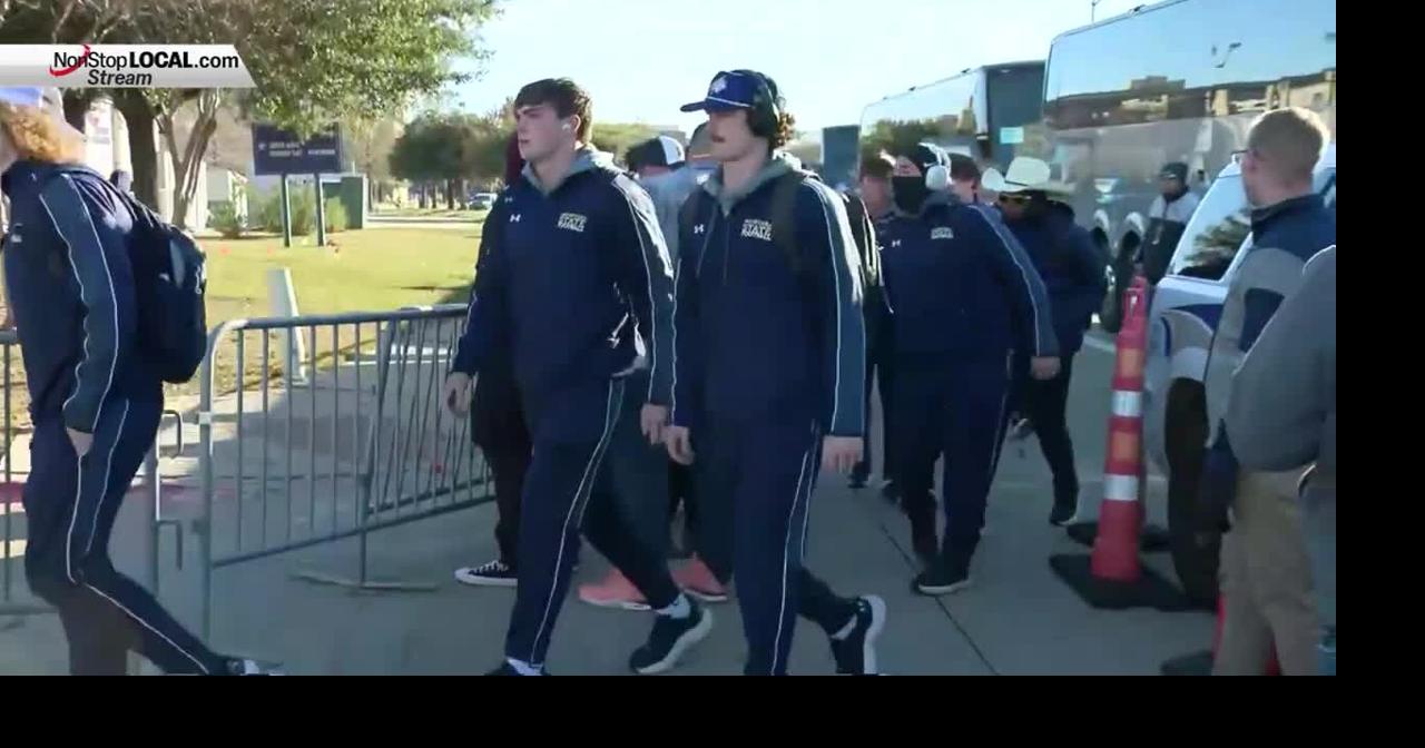The Bobcats prowl into Toyota Stadium ahead of FCS Championship kickoff