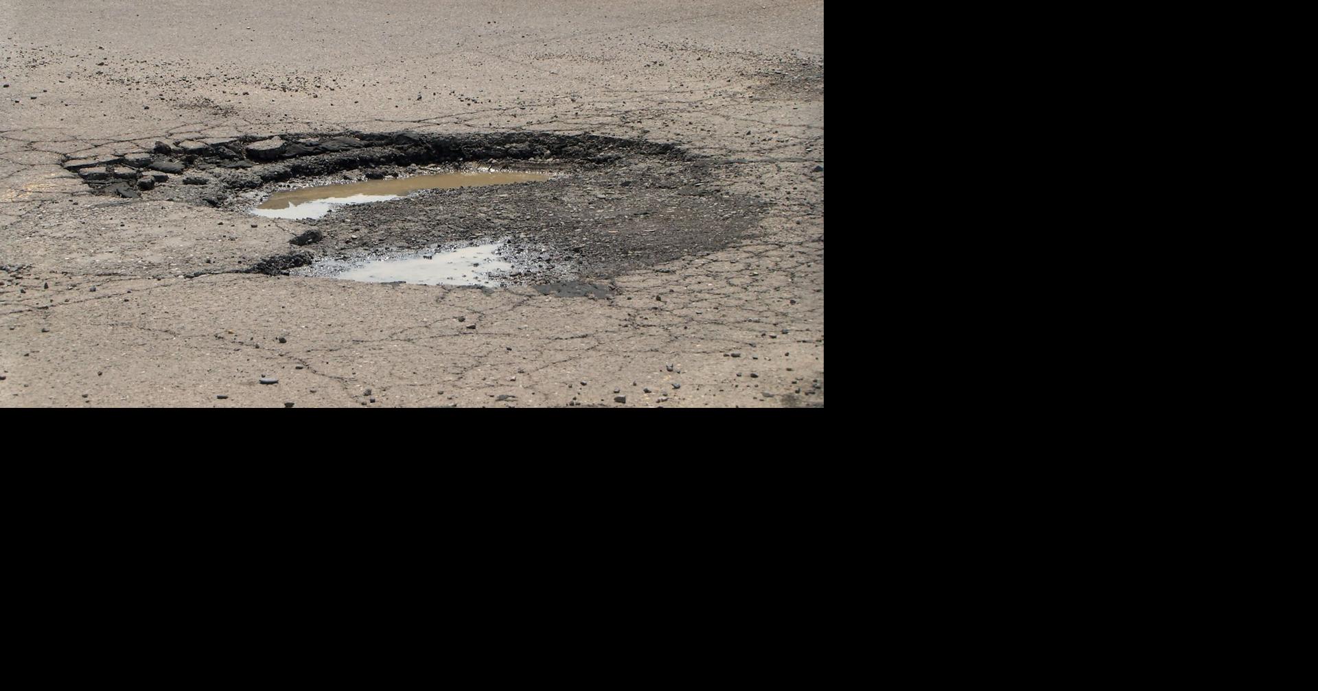 Pothole nightmares in Westwood Plaza parking lot | Great Falls News ...
