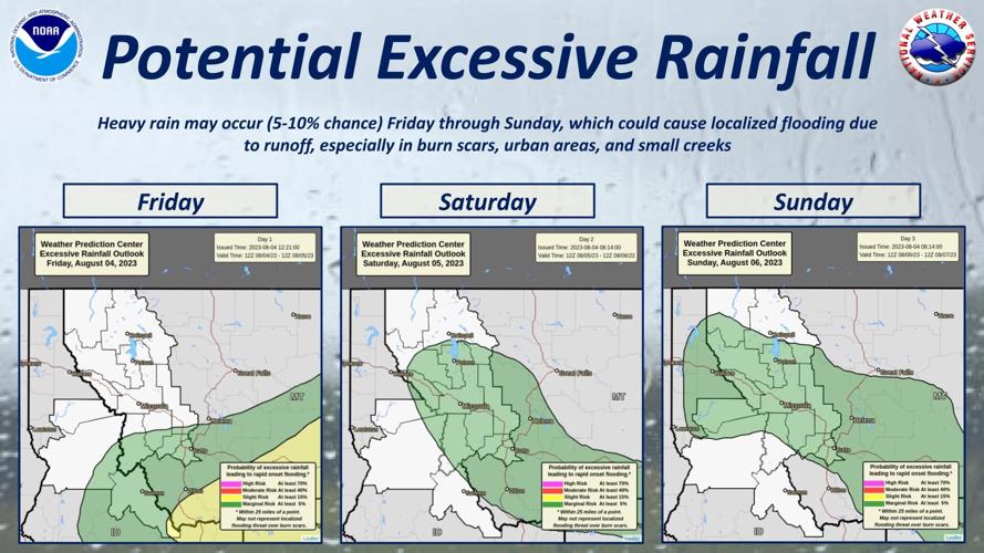 Potential for excessive rainfall in west central Montana this weekend