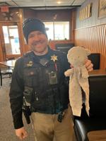 Deputy finds lamb 'blankie' outside Three Forks Cafe