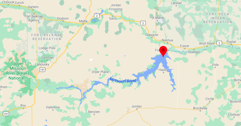 Fort Peck Lake Map Drowned Ice Fisherman Identified | All Abc Fox | Montanarightnow.com