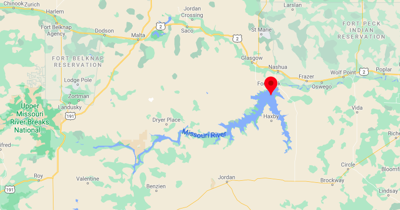 Fort Peck Montana Map Drowned Ice Fisherman Identified | All Abc Fox | Montanarightnow.com