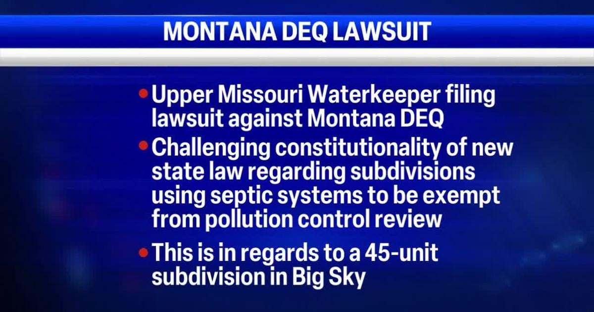 Residents challenge Montana septic system law in new lawsuit