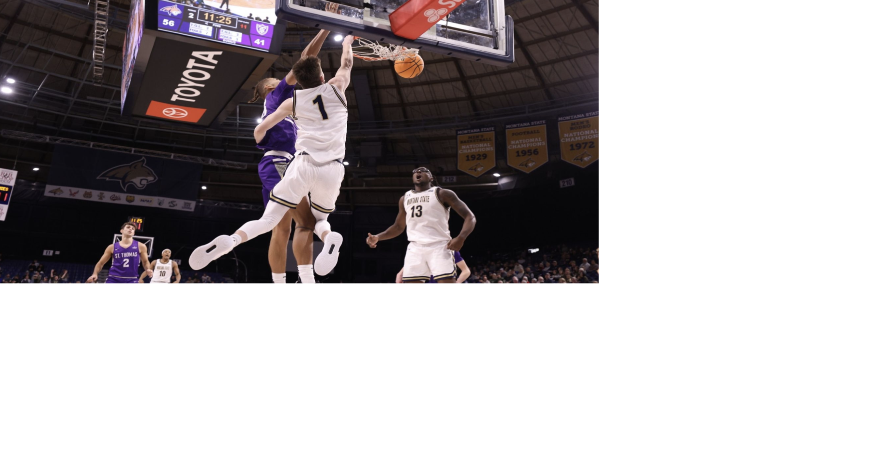 Montana State Men's Basketball Beats St. Thomas at the Brick SWX