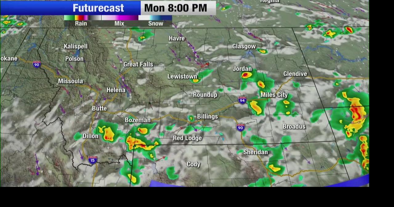 Isolated thunderstorms impact parts of Montana