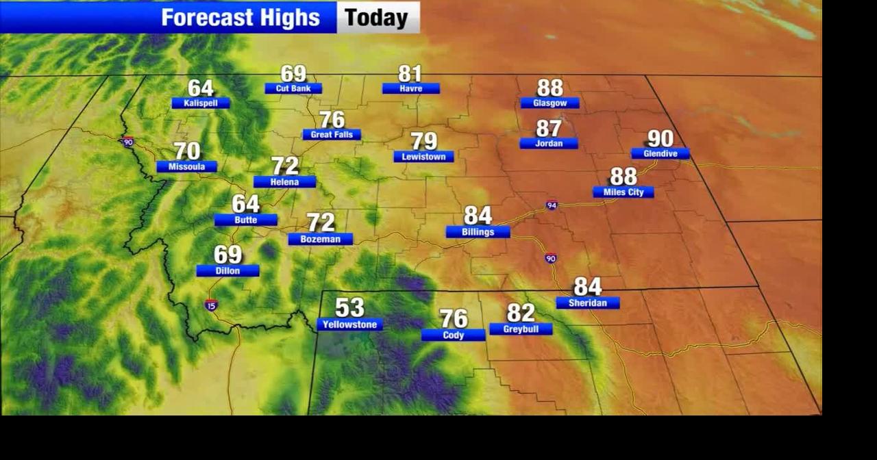 Potential showers today, cold front on the way | Montana Local Weather ...