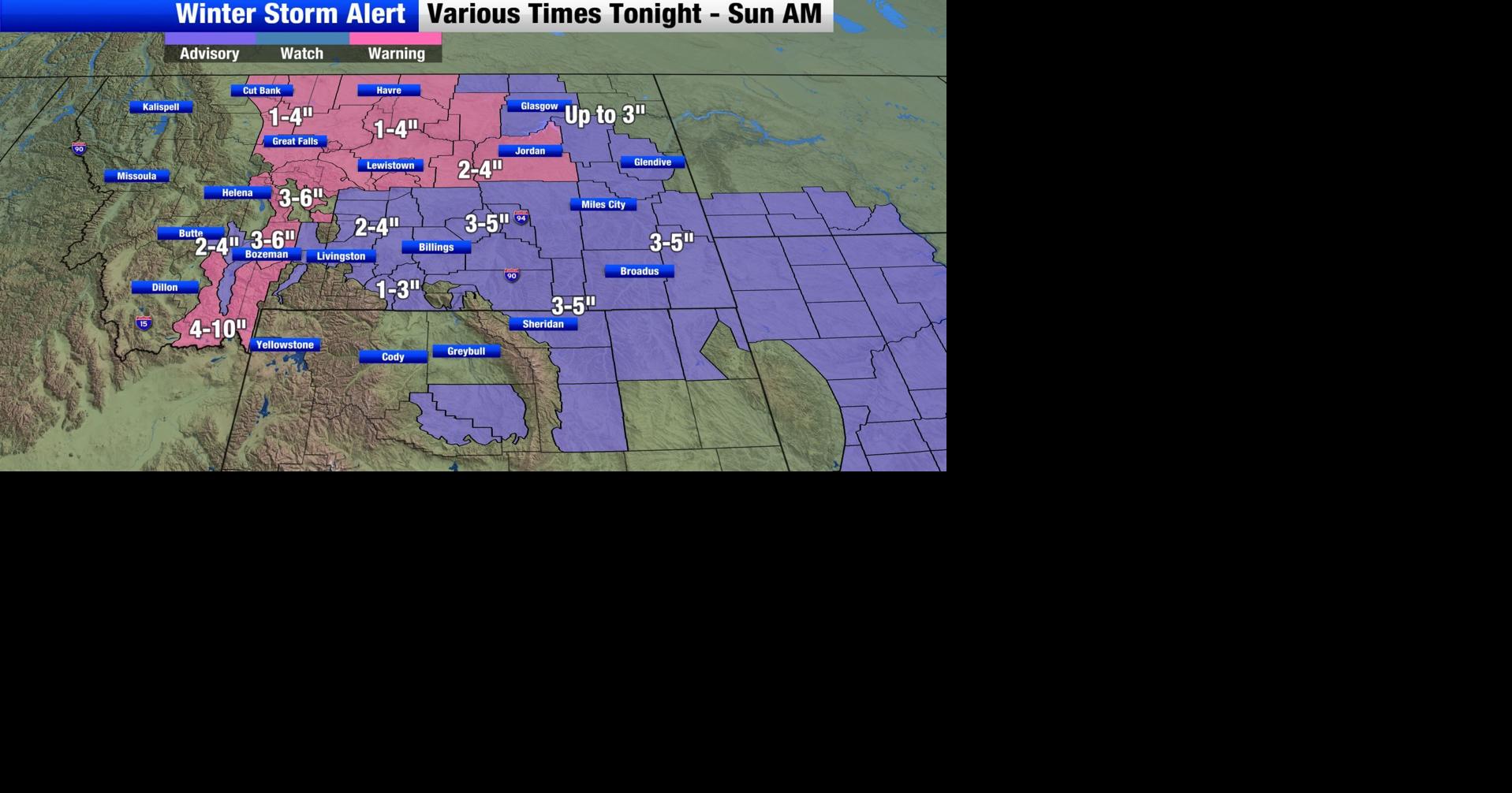 Snow continues to impact the plains today causing dangerous travel with ...