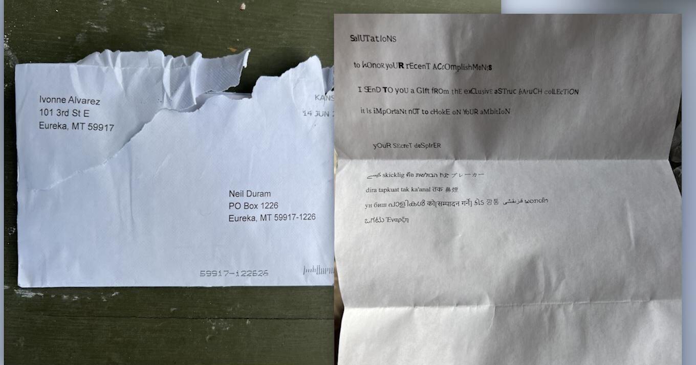 Fourth suspicious letter found addressed to Montana House Majority Leader - Vimarsana News