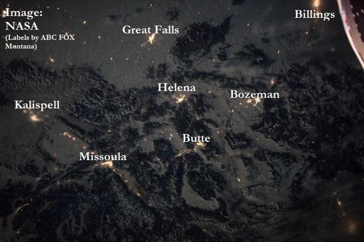 Satellite View Of Montana Nasa Image Shows Montana As Seen From The International Space Station | Abc  Fox Missoula | Montanarightnow.com