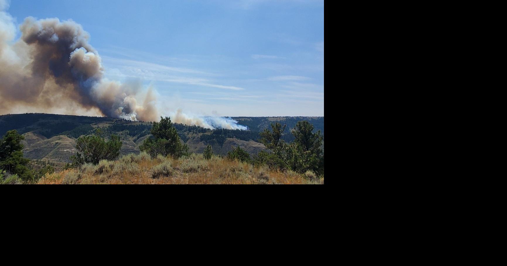 Black Butte Fire burning in Blaine County 460 acres large, 70