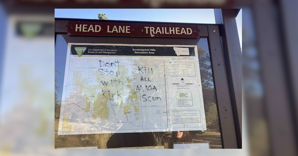 Montana law enforcement expresses concern over violent political rhetoric following graffiti in Lewis and Clark County