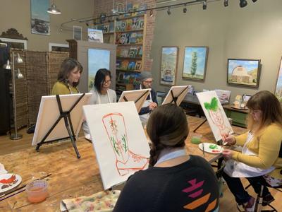 Bozeman Business Boom A Sip And Paint Class That Went To The Dogs