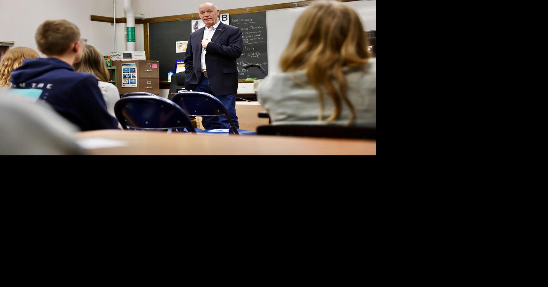Governor Gianforte discusses career paths with Great Falls students
