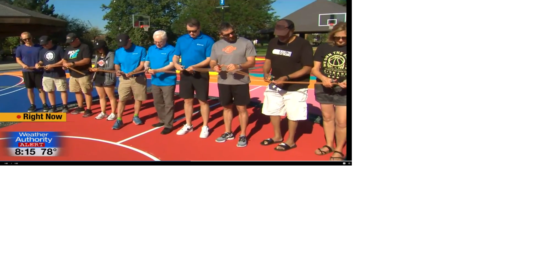 Spokane Hoopfest Cuts Ribbon On New Basketball Courts In Downtown Spokane Montanarightnow Com