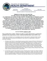 Everything you need to know about the shelter-in-place order in Monterey County.