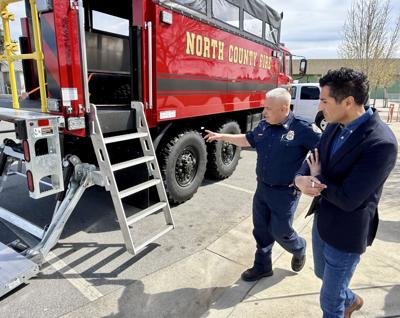 North County Fire high water vehicle