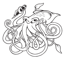 Squid - Black and White