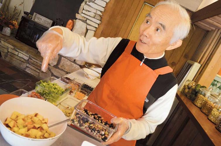 EDIBLE: The new Carmel Valley Lodge owner eats only one vegan dish, Rainbow Ssambap®, for every meal.