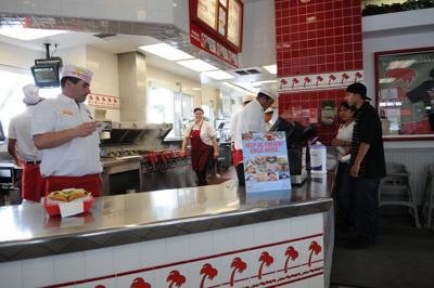 In N Out counter shot
